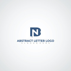 Abstract Letter NB Logo Template. Vector Illustrator Eps.10