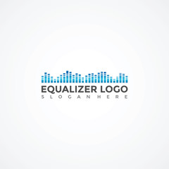 Equalizer Logo Template. Vector Illustrator Eps.10