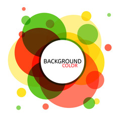 Abstract circle banner for design. Vector illustration. Circle background