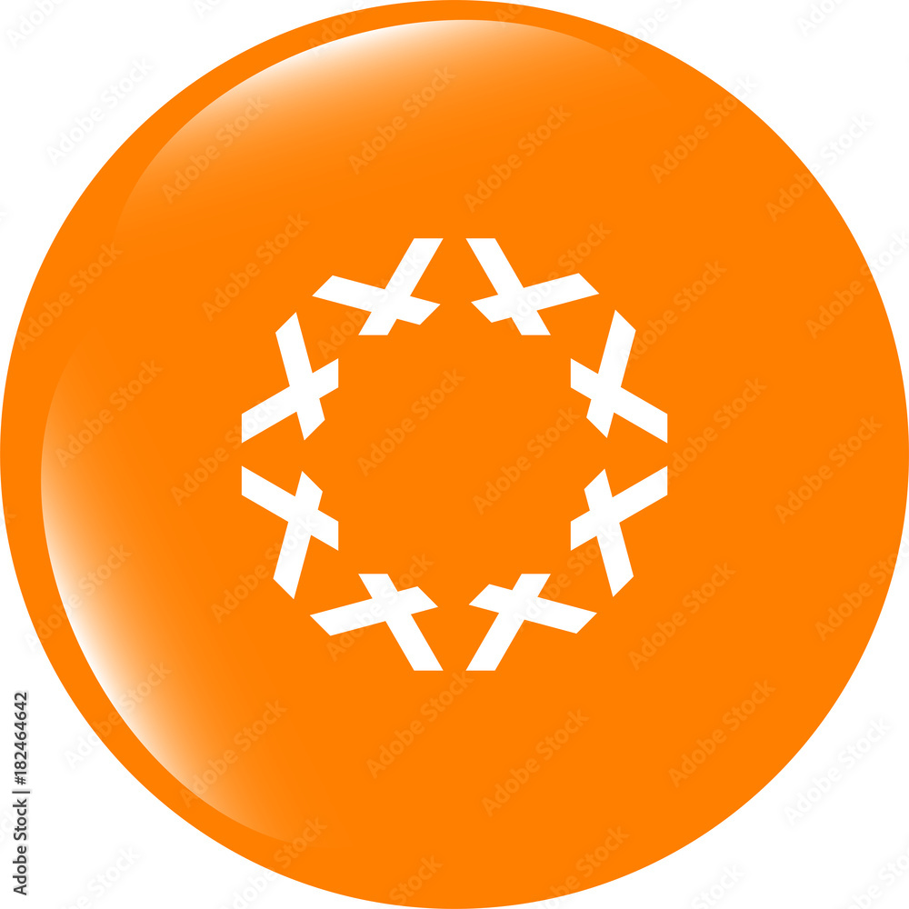 Aufkleber apps icon. abstract sign on web button isolated on white