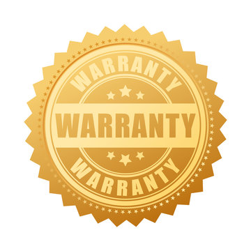 Warranty Gold Vector Seal