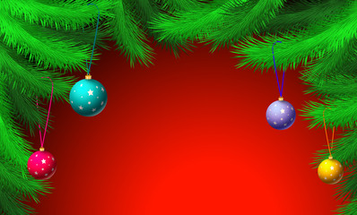 Christmas tree background.