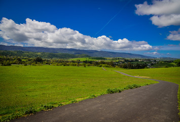 Hiking trail in the hills