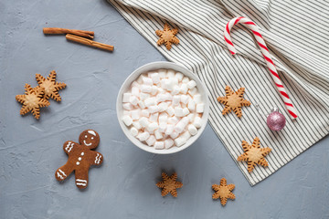 Christmas background with cookies