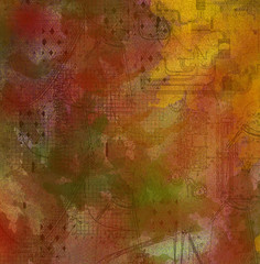 Bloody red watercolor abstract background