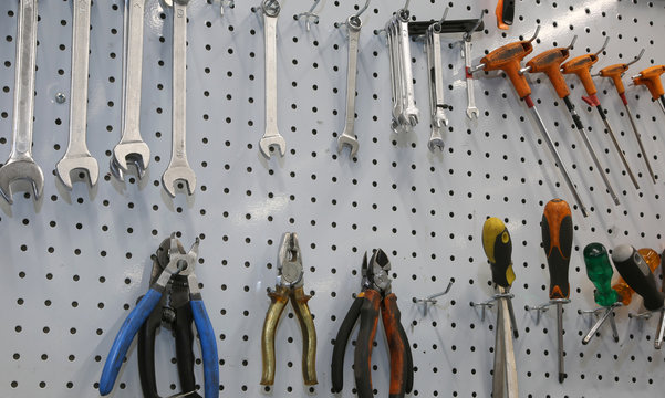 repair tools of a mechanical workshop
