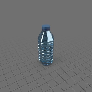 Plastic Water Bottle - 3D Model by Davor