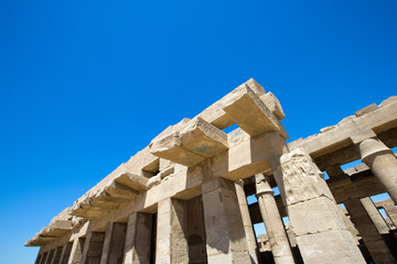 Ancient ruins of Karnak temple in Egypt