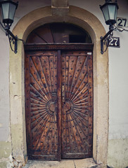 portrait of very interesting old door.