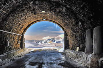 Tunnel an der Großglockner Hochalpenstrasse