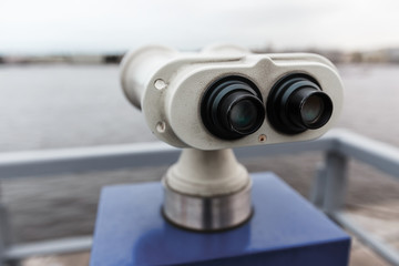 tourist binoculars at Peter-Pavel Fortres