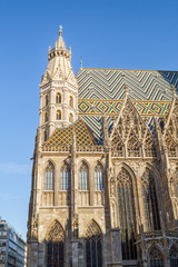 Obraz premium St Stephen's cathedral exterior in Vienna, Austria