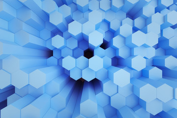 3d rendering of abstract polygon background