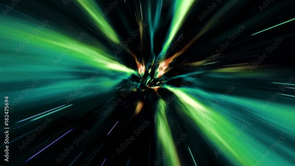 Canvas Prints travel through a colorful vortex wormhole
