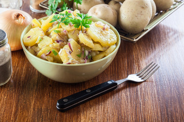 Traditional German potato salad