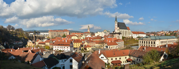 Panorama of Cesky Krumlov.