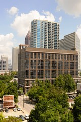 downtown cityscape of Atlanta, Georgia, August 22, 2017