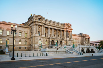 Fototapeta na wymiar Library of Congress building of Washington DC US