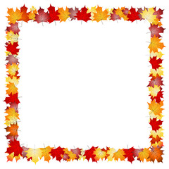 Frame made out of leaves