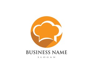  Chef hat Logo icon flat design