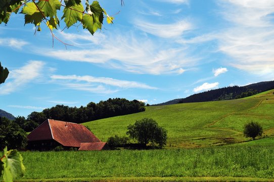 Farm building in the Black Forest region, Baden-Wurttemberg, Germany
