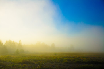 Fototapeta na wymiar Morning fog