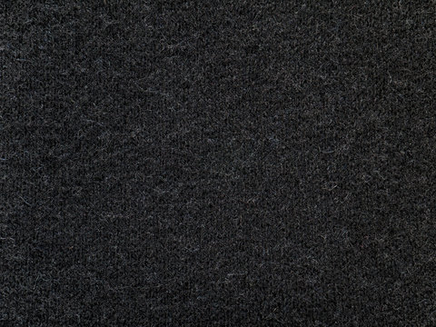 Black cashmere wool knitwear fabric texture