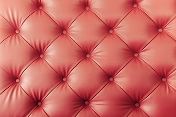 Retro orange genuine leather sofa