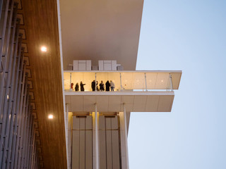 People at the foundation of Stavros Niarchos in Athens