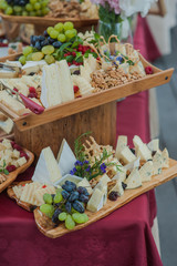 wedding buffet table