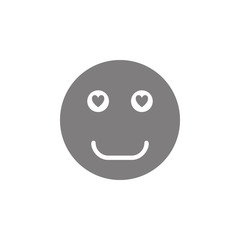 Smiley face in love icon. Web element. Premium quality graphic design. Signs symbols collection, simple icon for websites, web design, mobile app, info graphics