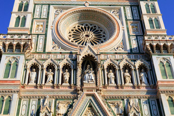 Fototapeta na wymiar Italy. Florence.The Florence Cathedral, Cattedrale di Santa Maria del Fiore, Cathedral of Saint Mary of the Flower.