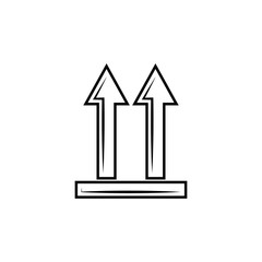 Direction arrows up icon