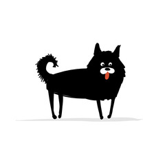 Funny dog, sketch for your design