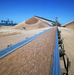 Bauxite mining at Weipa in far north Queensland, Australia