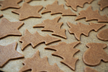 Raw ginger cookies ready for the oven