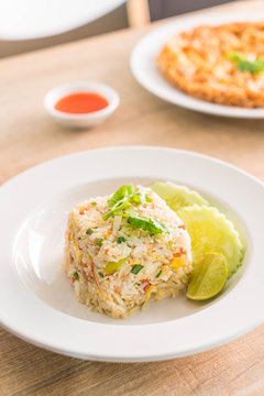 fried rice on plate