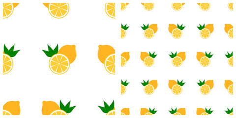 Melon or lime or orange seamless pattern on transparent background