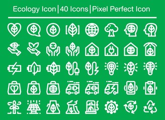 ecology line icon,editable stroke,pixel perfect icon