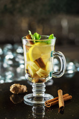 ginger tea with lemon