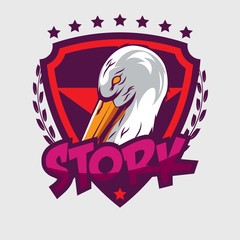 Stork design template