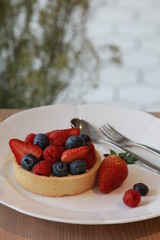 Window of desserts at a pastry shop