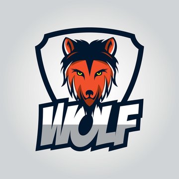 Wolf design template
