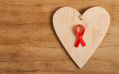 red ribbon for the fight