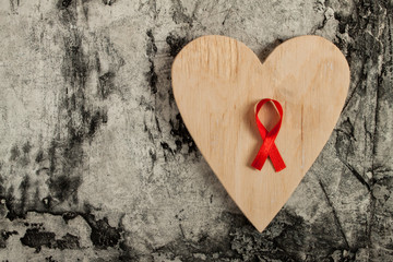 red ribbon for the fight