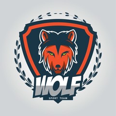 Wolf design template