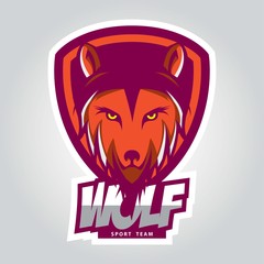 Wolf design template