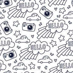 vector doodles pattern