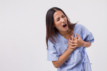 asian woman heart attack, seizure