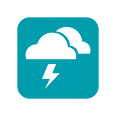 Weather forecast. Icon or sign isolated on a white background. Vector